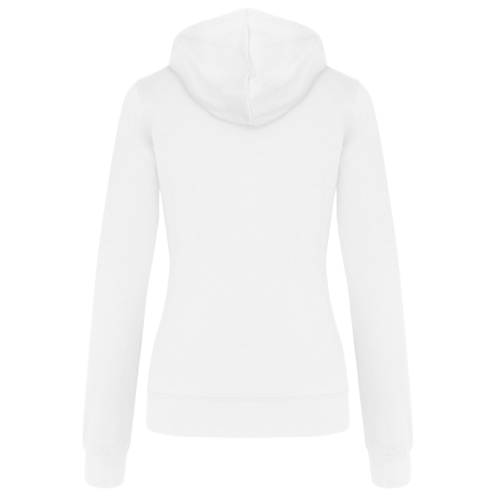 Sweat-shirt capuche contrastée femme