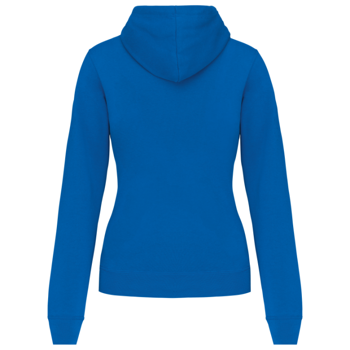 Sweat-shirt capuche contrastée femme