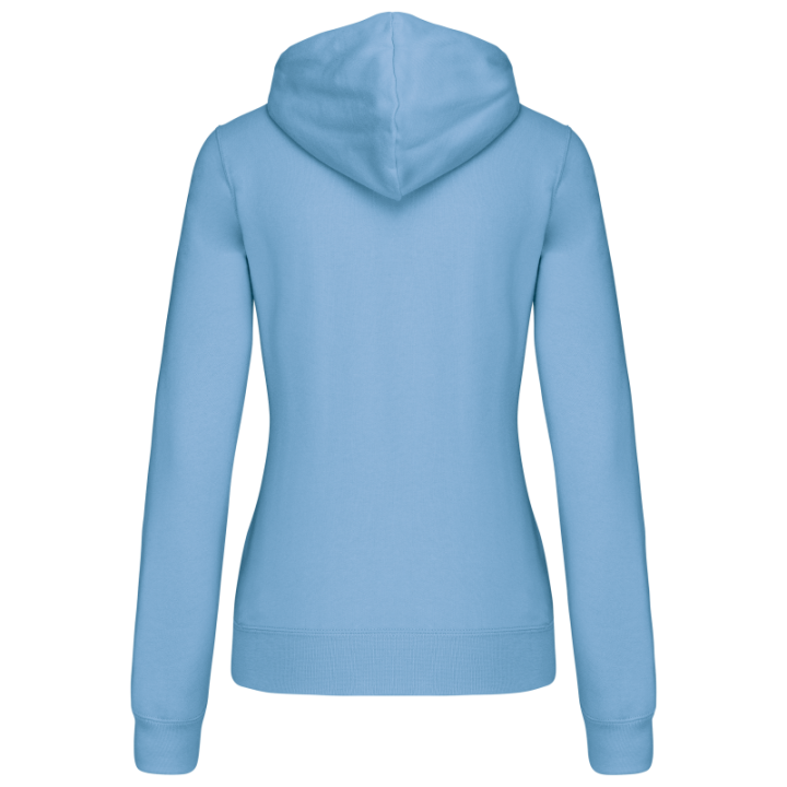 Sweat-shirt capuche contrastée femme