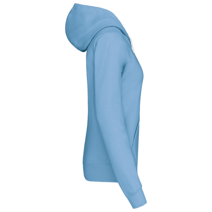Sweat-shirt capuche contrastée femme