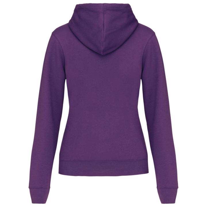 Sweat-shirt capuche contrastée femme