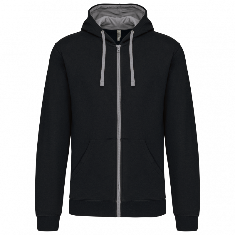 Sweat-shirt zippé capuche