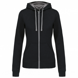 Sweat-shirt zippé capuche femme (2)