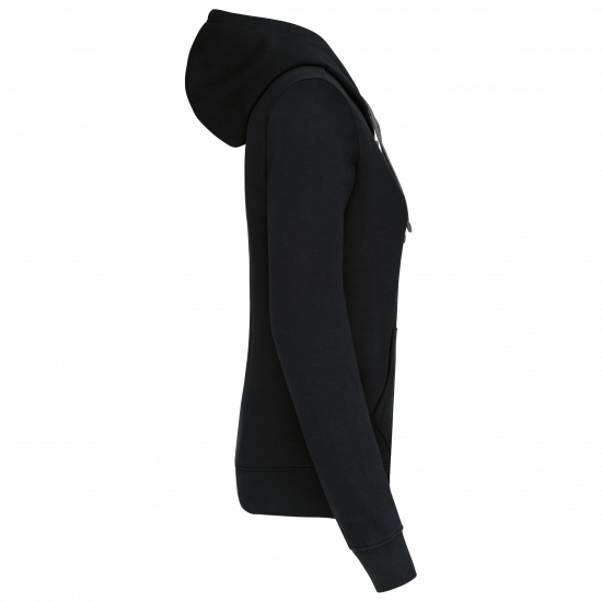 Sweat-shirt zippé capuche femme