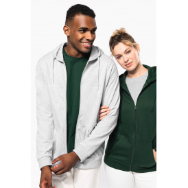 Sweat-shirt zippé capuche