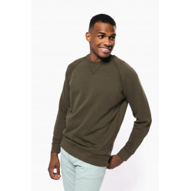 Sweat-shirt BIO col rond manches raglan homme