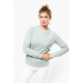 Sweat-shirt BIO col rond manches raglan femme