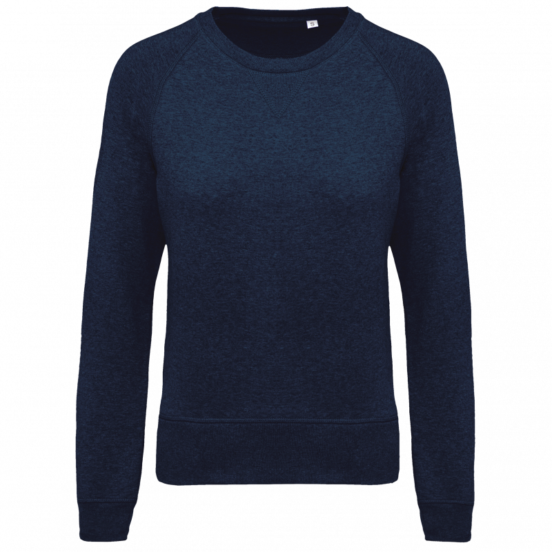 Sweat-shirt BIO col rond manches raglan femme