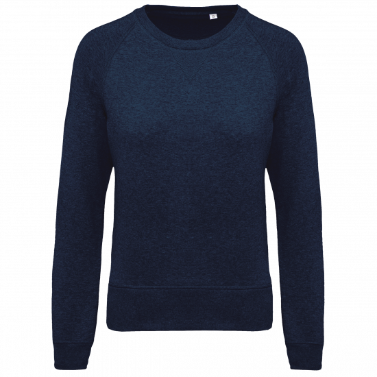 Sweat-shirt BIO col rond manches raglan femme