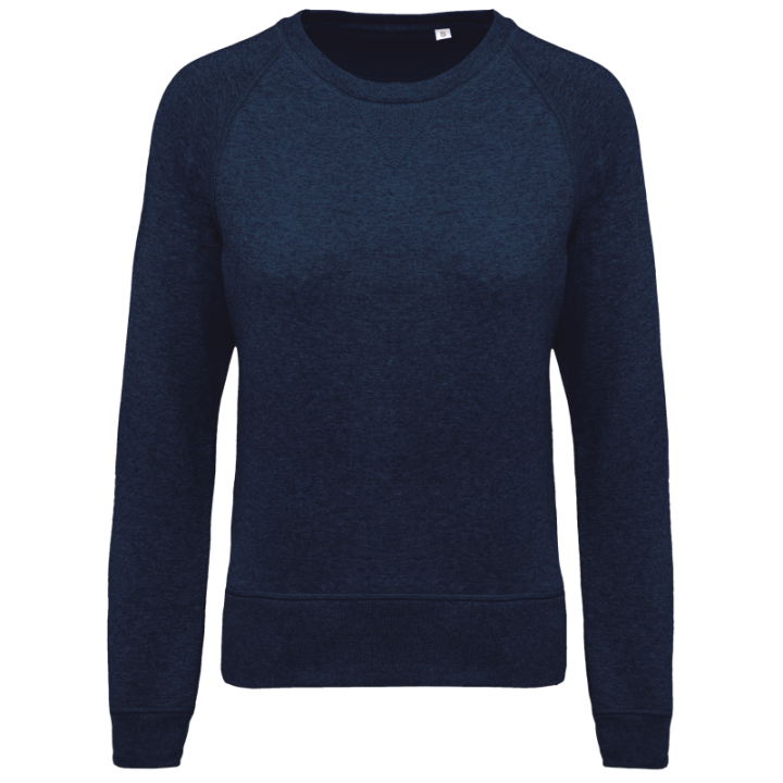 Sweat-shirt BIO col rond manches raglan femme