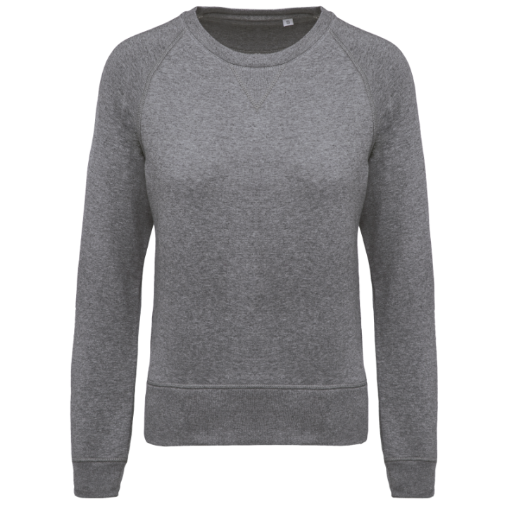 Sweat-shirt BIO col rond manches raglan femme