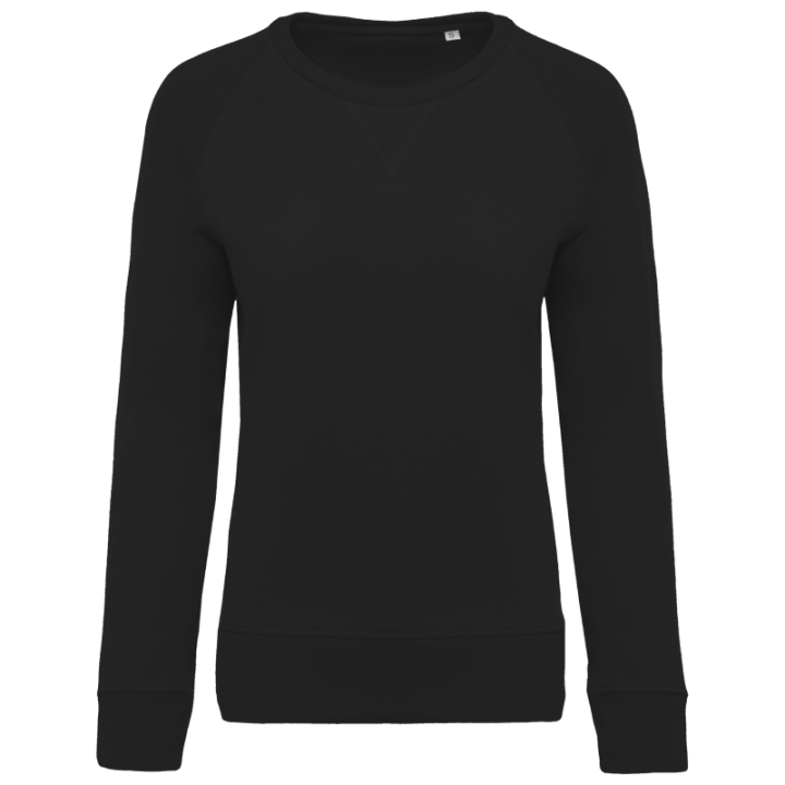 Sweat-shirt BIO col rond manches raglan femme