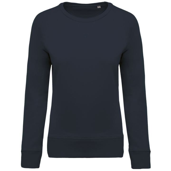 Sweat-shirt BIO col rond manches raglan femme