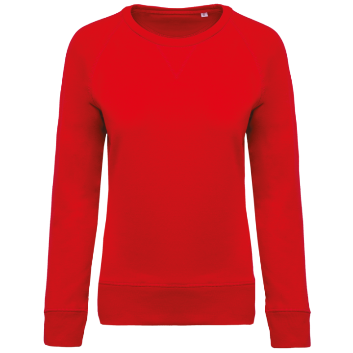 Sweat-shirt BIO col rond manches raglan femme