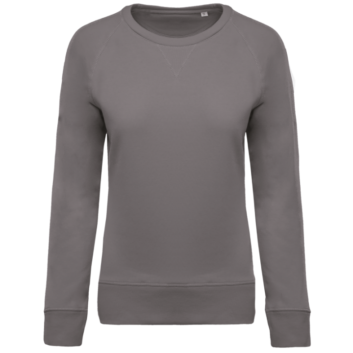 Sweat-shirt BIO col rond manches raglan femme
