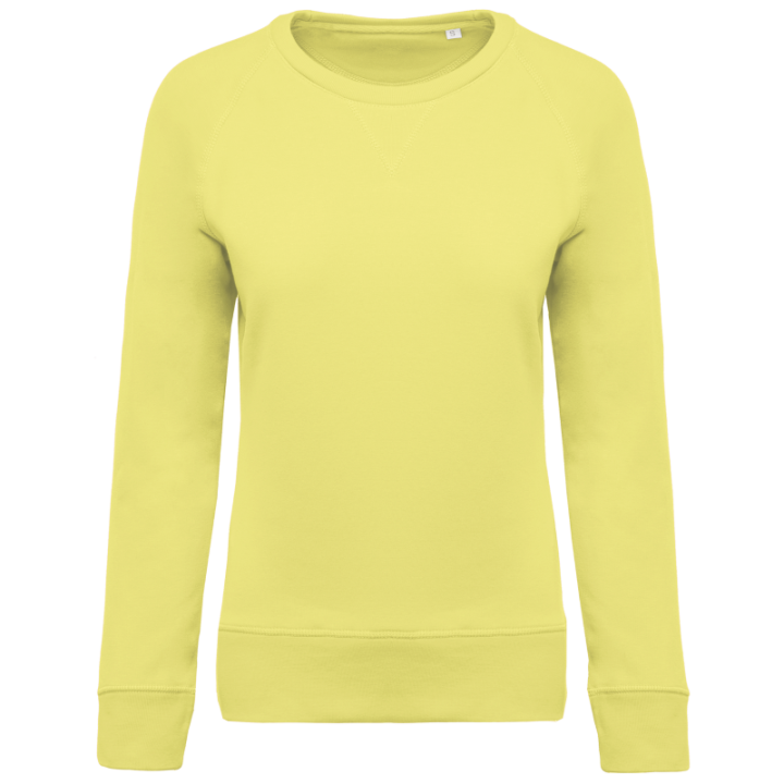 Sweat-shirt BIO col rond manches raglan femme