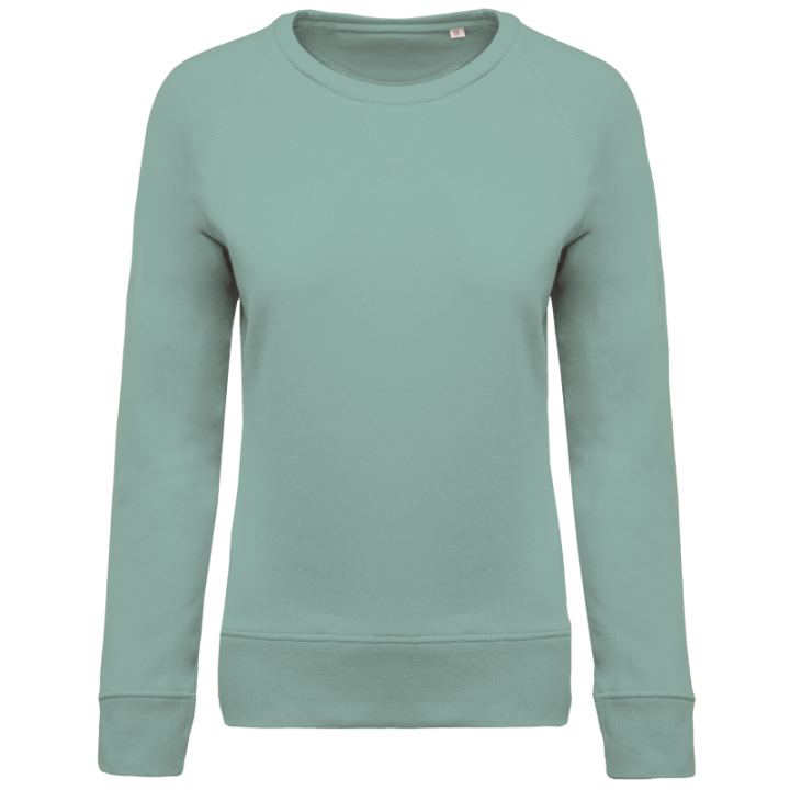 Sweat-shirt BIO col rond manches raglan femme