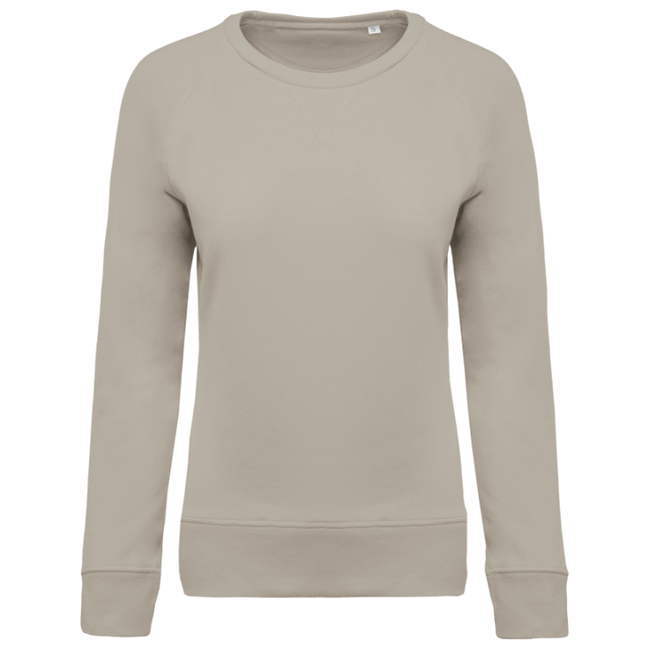 Sweat-shirt BIO col rond manches raglan femme