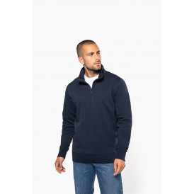 Sweat-shirt col zippé