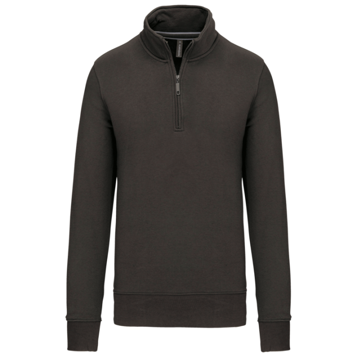 Sweat-shirt col zippé