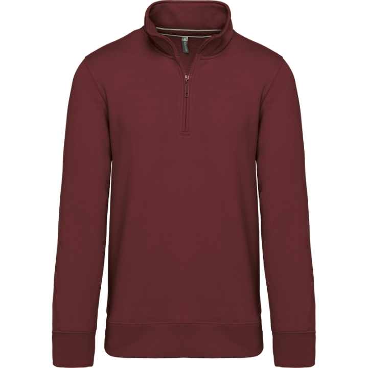 Sweat-shirt col zippé