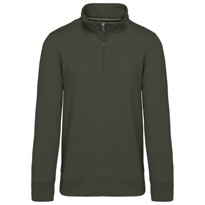 Sweat-shirt col zippé