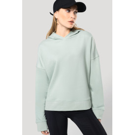 Sweat-shirt capuche femme en coton bio