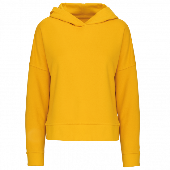 Sweat-shirt capuche femme en coton bio
