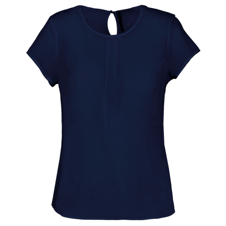 T-shirt crêpe manches courtes femme