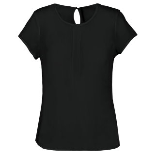 T-shirt crêpe manches courtes femme