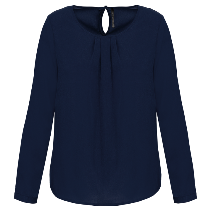 T-shirt crêpe manches longues femme