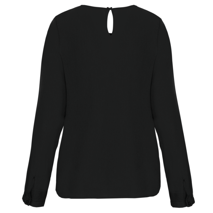 T-shirt crêpe manches longues femme