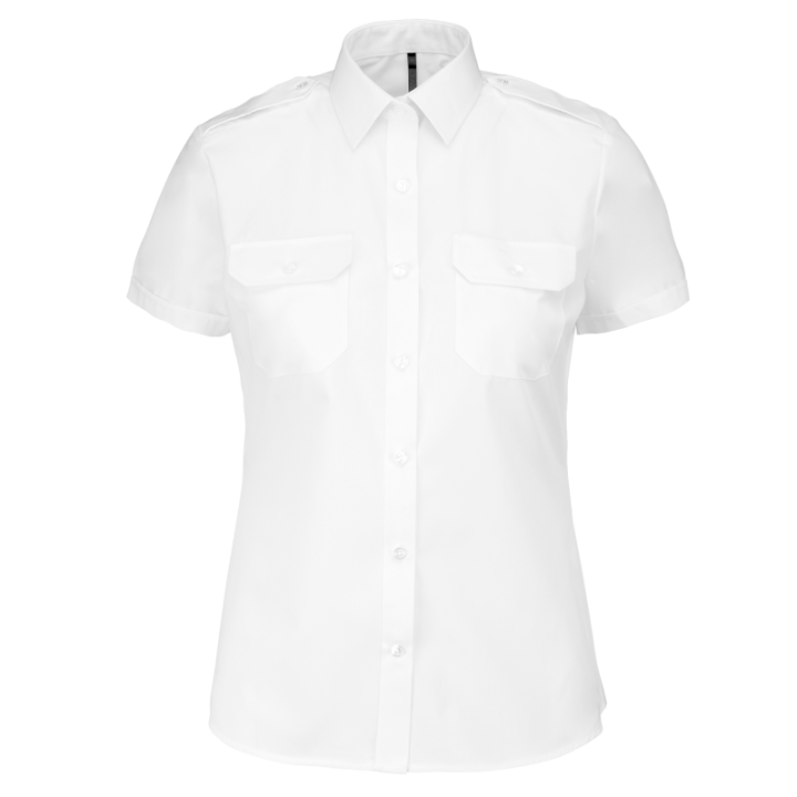 Chemise pilote manches courtes femme