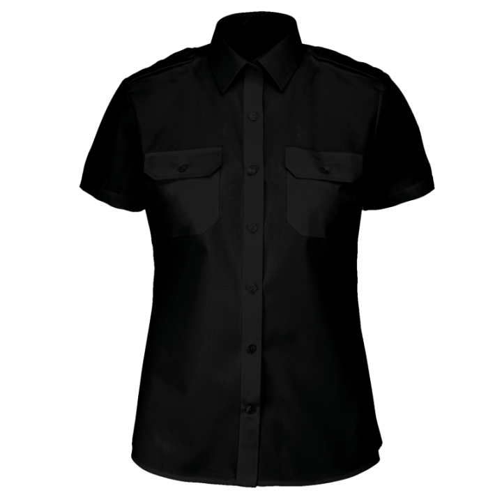 Chemise pilote manches courtes femme