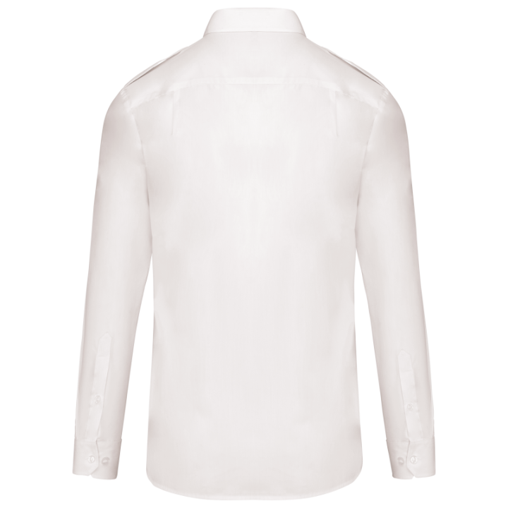 Chemise pilote manches longues homme