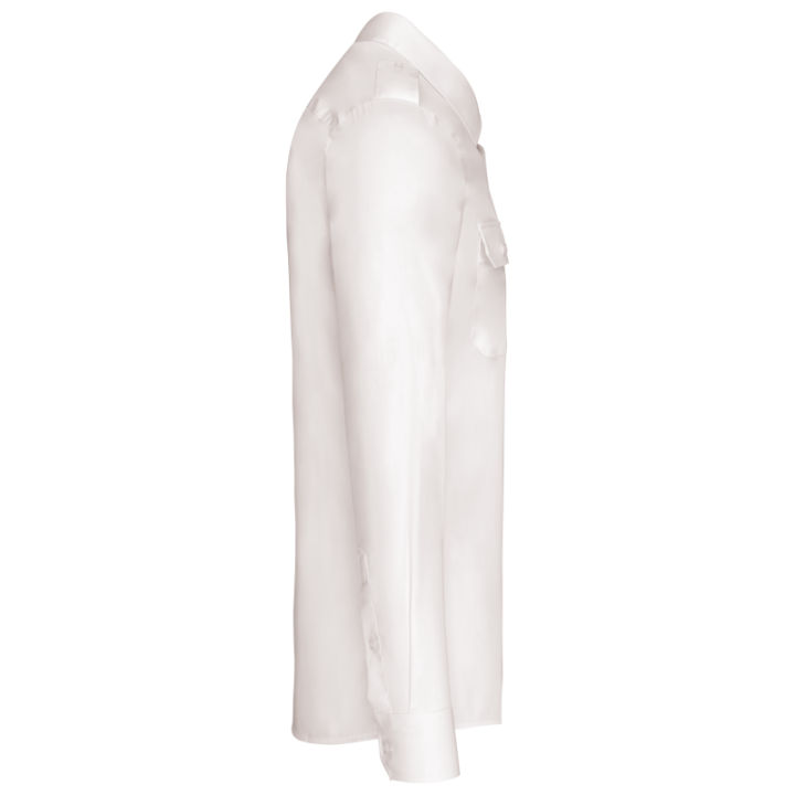 Chemise pilote manches longues homme