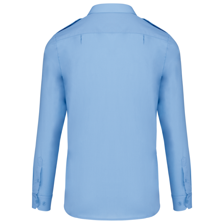 Chemise pilote manches longues homme