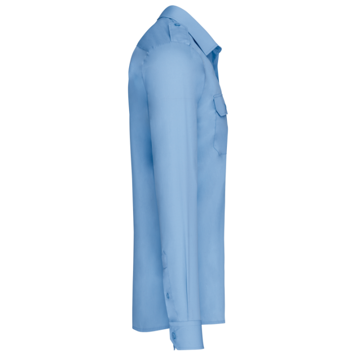 Chemise pilote manches longues homme