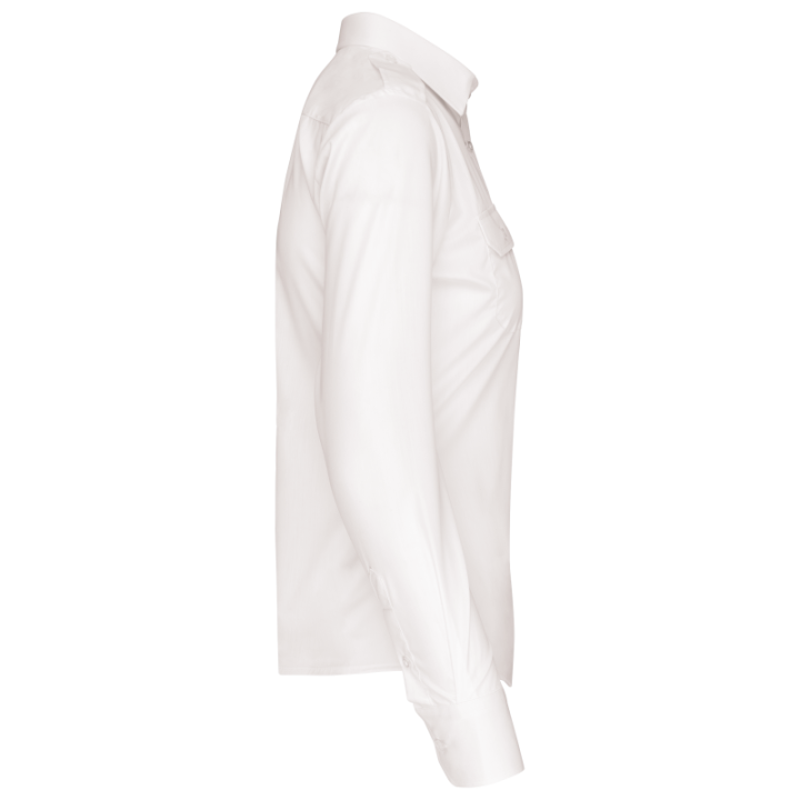 Chemise pilote manches longues femme