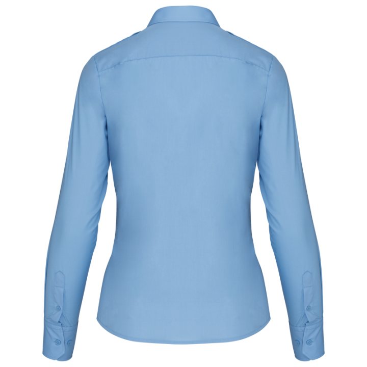 Chemise pilote manches longues femme