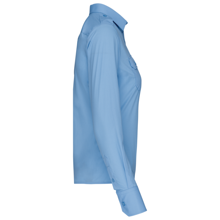 Chemise pilote manches longues femme