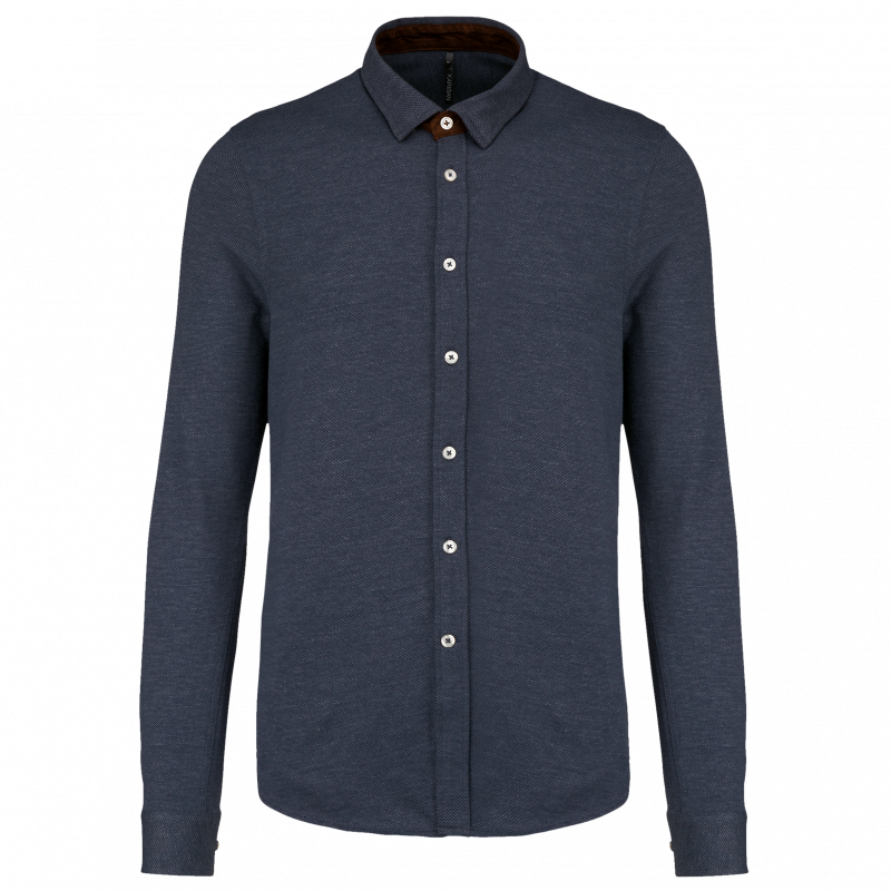 Chemise Jacquard manches longues