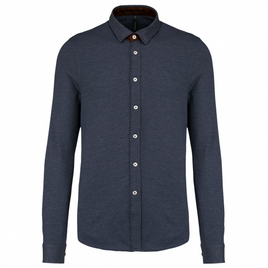 Chemise Jacquard manches longues