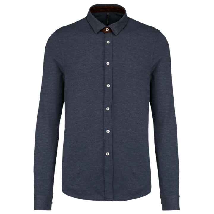 Chemise Jacquard manches longues