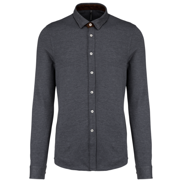 Chemise Jacquard manches longues
