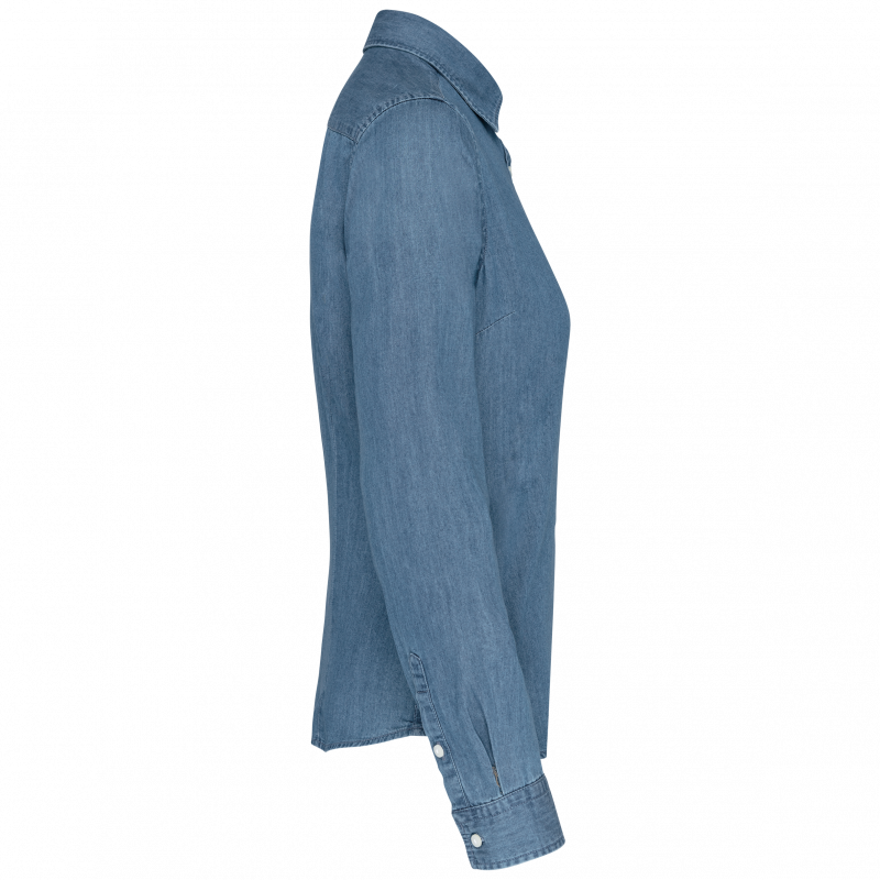 K509 - Chemise Chambray femme KARIBAN K509 - Chemise Chambray femme KARIBAN