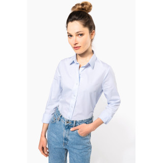 K510 - Chemise popeline manches longues femme KARIBAN
