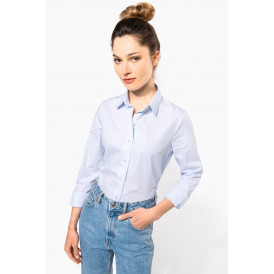 K510 - Chemise popeline manches longues femme KARIBAN