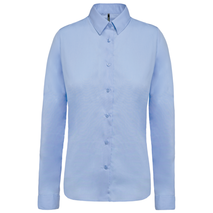 K510 - Chemise popeline manches longues femme KARIBAN