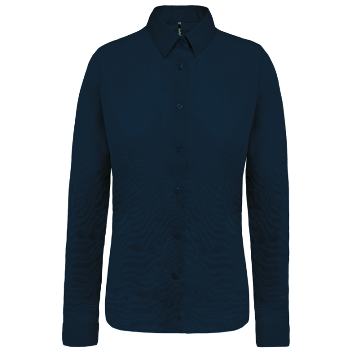 K510 - Chemise popeline manches longues femme KARIBAN